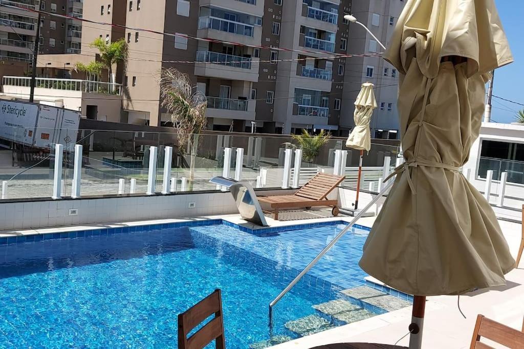 Ap, Condominio, Vista Do Mar, Piscina, Estacionamento Itanhaem Bagian luar foto